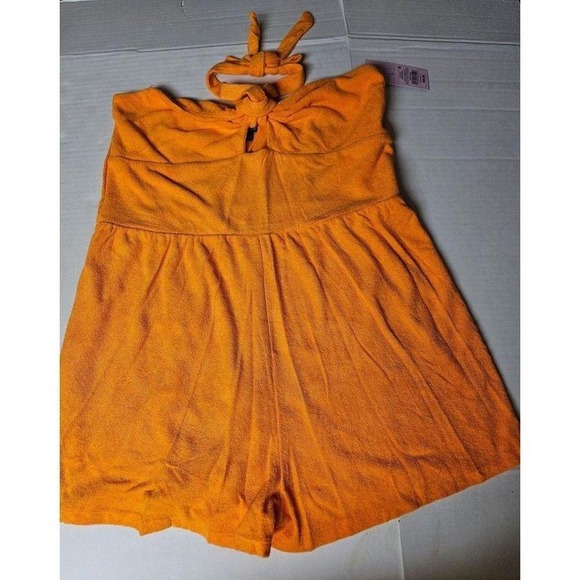 Wild Fable Large Orange Romper cover Swim Cover-Up - Picture 1 of 6